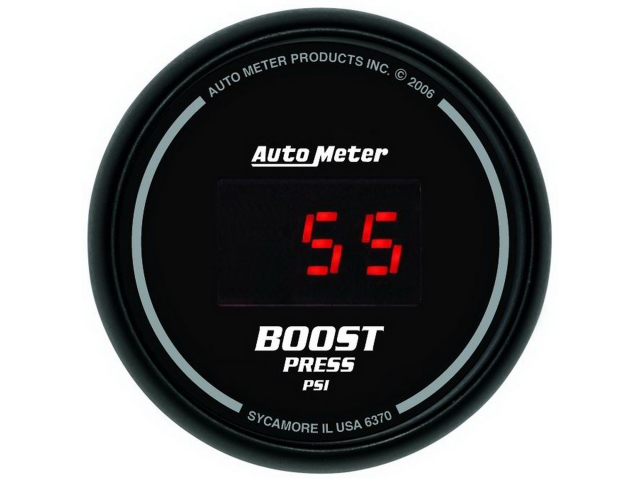 Auto Meter SPORT-COMP DIGITAL, 2-1/16", Boost (0-60 PSI) - Click Image to Close