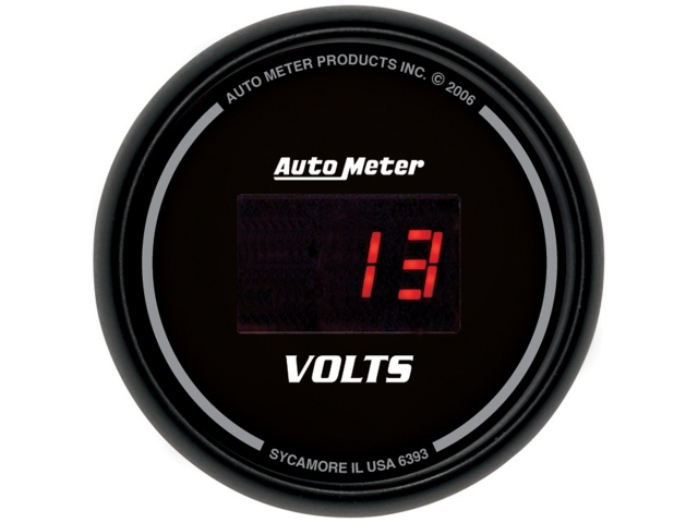 Auto Meter SPORT-COMP DIGITAL, 2-1/16", Voltmeter (8-18 Volts)