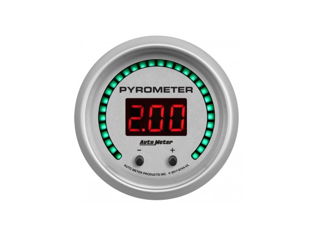 Auto Meter ULTRA-LITE DIGITAL Digital Gauge, 2-1/16", Two Channel Pyrometer/EGT (0-2000 F/1100 C)