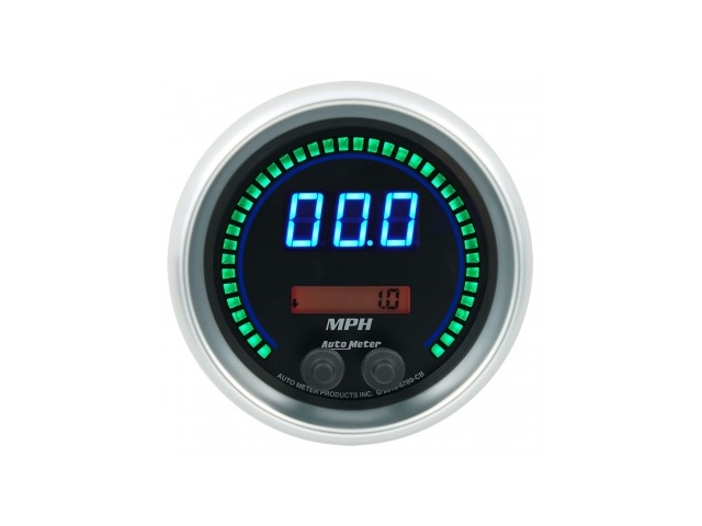 Auto Meter COBALT DIGITAL Digital Gauge, 3-3/8", Electric Programmable Speedometer (260 MPH/260 Km/H)