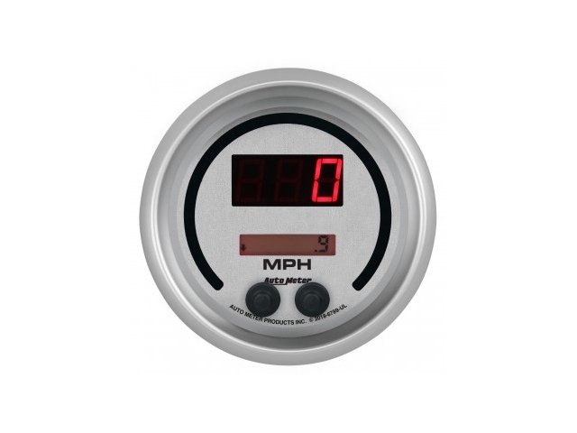 Auto Meter ULTRA-LITE DIGITAL Digital Gauge, 3-3/8", Electric Programmable Speedometer (260 MPH/260 Km/H) - Click Image to Close