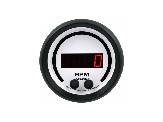 Auto Meter Phantom Digital Gauge, 3-3/8", In-Dash Tachometer (0-16000 RPM) - Click Image to Close