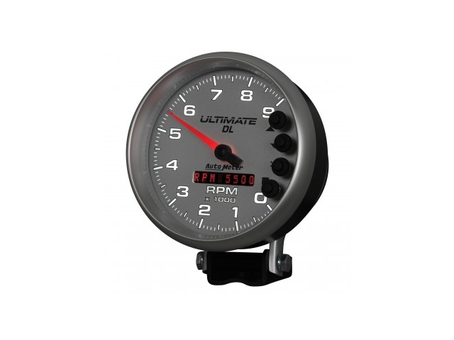 Auto Meter ULTIMATE DL Air-Core Gauge, 5", Pedestal Mount Playback Tachometer (0-9000 RPM) - Click Image to Close