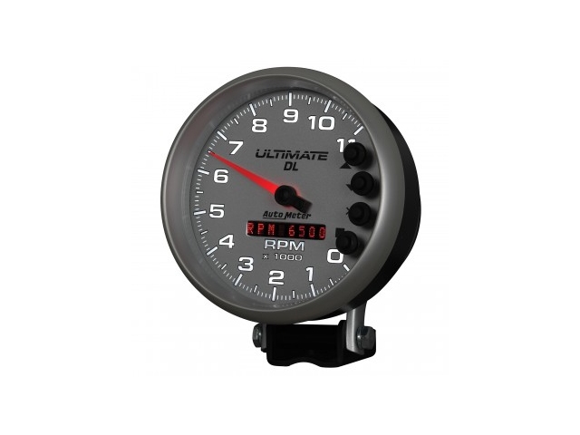 Auto Meter ULTIMATE DL Air-Core Gauge, 5", Pedestal Mount Playback Tachometer (0-11000 RPM)