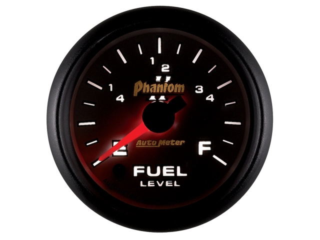 Auto Meter Phantom II Digital Stepper Motor Gauge, 2-1/16", Fuel Level Programmable (0-280 Ohms) - Click Image to Close