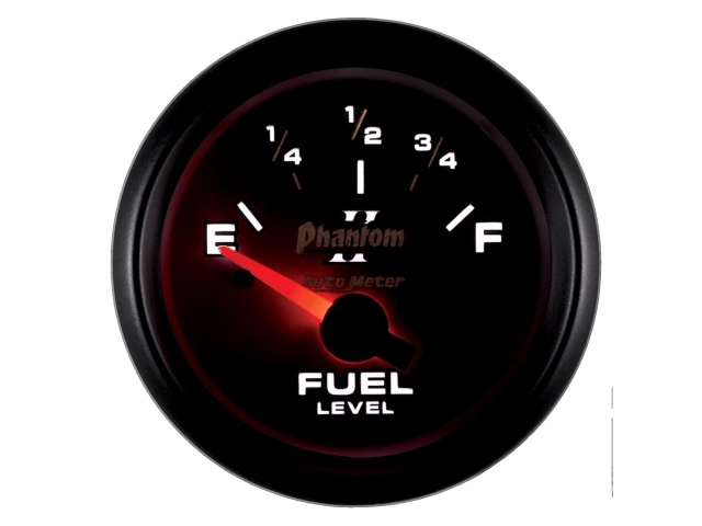 Auto Meter Phantom II Air-Core Gauge, 2-1/16", Fuel Level GM (0-90 Ohms)