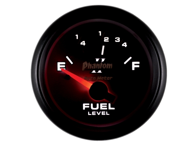 Auto Meter Phantom II Air-Core Gauge, 2-1/16", Fuel Level (73-10 Ohms)