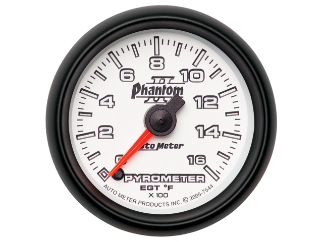 Auto Meter Phantom II Digital Stepper Motor Gauge, 2-1/16", Pyrometer (0-1600 deg. F) - Click Image to Close