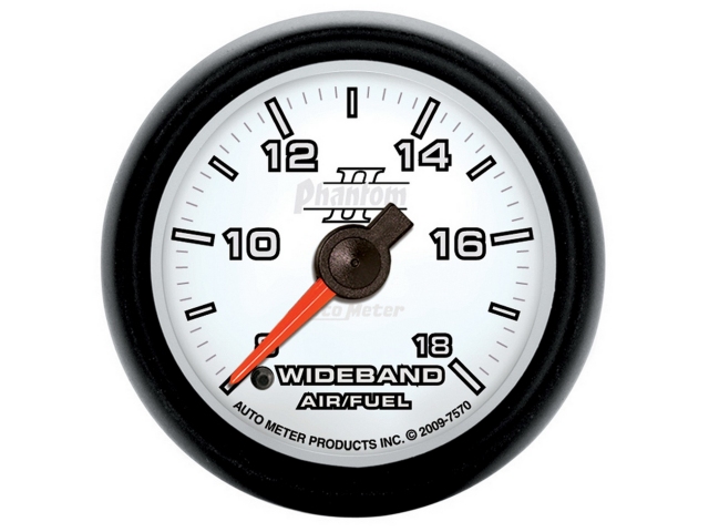 Auto Meter Phantom II Digital Stepper Motor Gauge, 2-1/16", Wideband Air/Fuel Ratio (8:1-18:1 AFR) - Click Image to Close