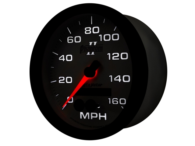 Auto Meter Phantom II In-Dash Tach & Speedo, 5", Speedometer GPS (0-160 MPH)