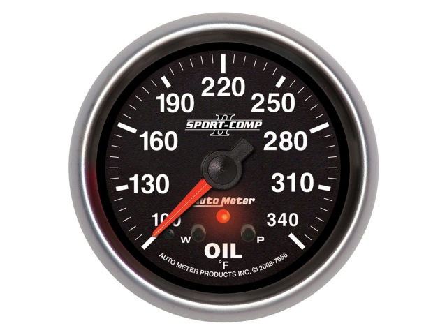 Auto Meter SPORT-COMP II Digital Stepper Motor Gauge, 2-5/8", Oil Temperature (140-280 deg. F) - Click Image to Close