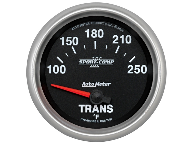 Auto Meter SPORT-COMP II Air-Core Gauge, 2-5/8", Transmission Temperature (100-250 deg. F)