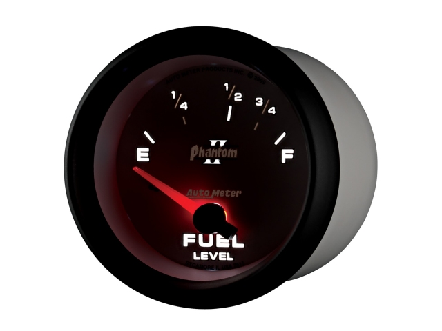 Auto Meter Phantom II Air-Core Gauge, 2-5/8", Fuel Level (73-10 Ohms)