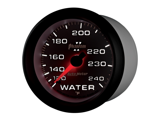 Auto Meter Phantom II Mechanical, 2-5/8", Water Temperature (120-240 deg. F)