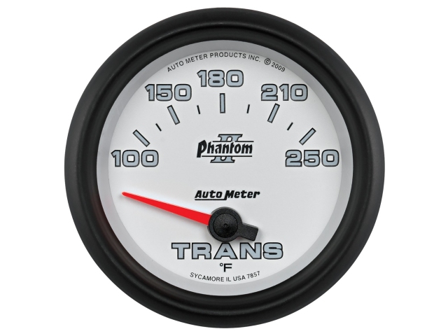 Auto Meter Phantom II Air-Core Gauge, 2-5/8", Transmission Temperature (100-250 deg. F)