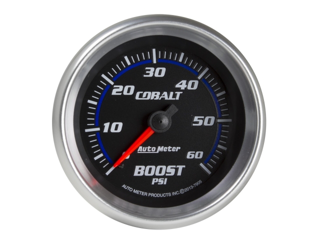 Auto Meter COBALT Mechanical Gauge, 2-5/8", Boost (0-60 PSI)