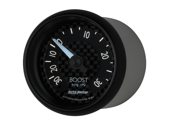 Auto Meter GT SERIES Mechanical, 2-1/16", Vacuum/Boost (30 In. Hg./30 PSI)