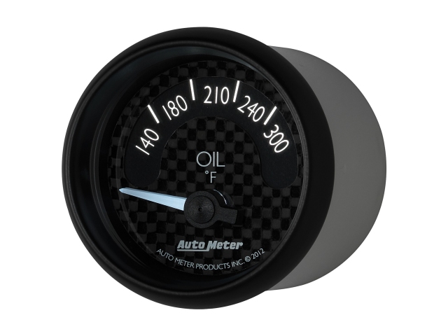 Auto Meter GT SERIES Air-Core Gauge, 2-1/16", Oil Temperature (140-300 deg. F)