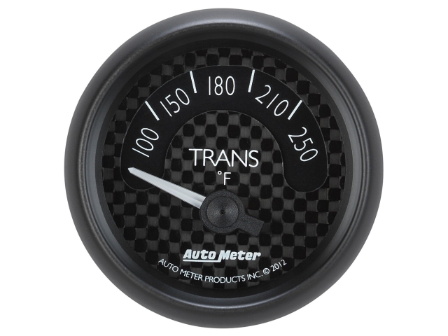 Auto Meter GT SERIES Air-Core Gauge, 2-1/16", Transmission Temperature (100-250 deg. F) - Click Image to Close