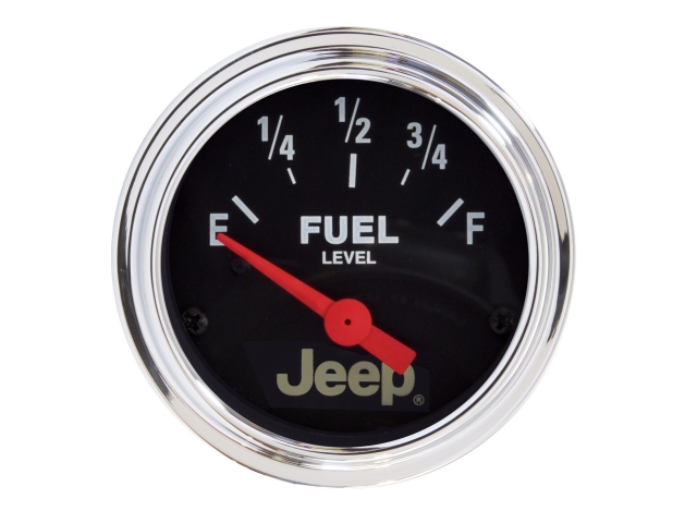 Auto Meter Jeep Air-Core Gauge, 2-1/16", Fuel Level (73-10 Ohms) - Click Image to Close