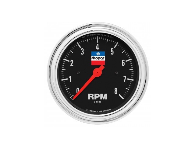 Auto Meter Mopar Classic Air-Core Gauge, 3-3/8", In-Dash Tachometer (0-8000 RPM) - Click Image to Close