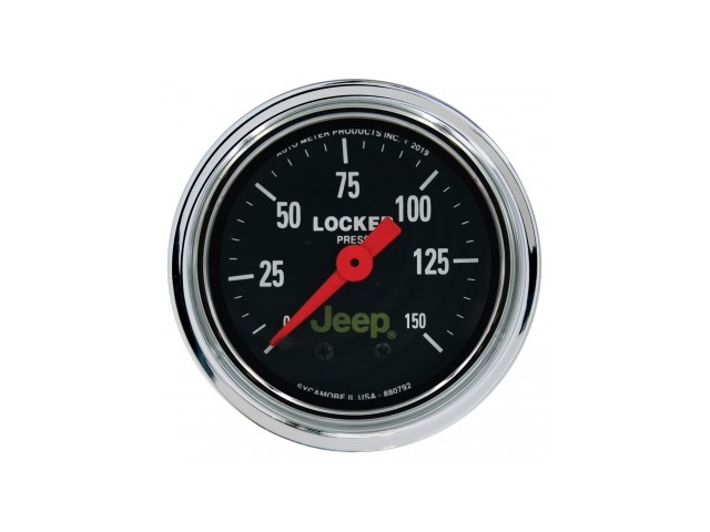 Auto Meter Jeep Mechanical Gauge, 2-1/16", Air Locker Pressure (0-150 PSI)