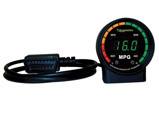 Auto Meter ecometer Digital Gauge, 2-1/16" (1.0-99.9 MPG)