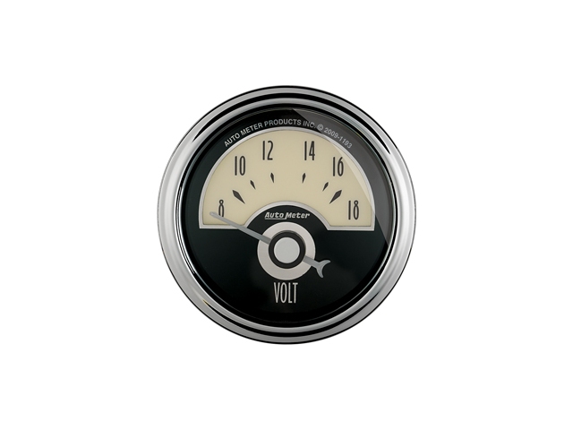 Auto Meter Cruiser AD Air-Core Gauge, 2-1/16", Voltmeter (8-18 Volts) - Click Image to Close