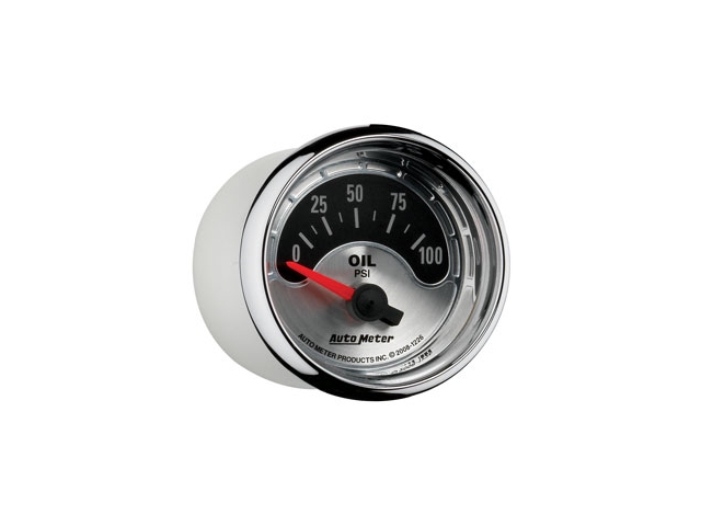 Auto Meter AMERICAN MUSCLE Air-Core Gauge, 2-1/16", Oil Pressure (0-100 PSI) - Click Image to Close