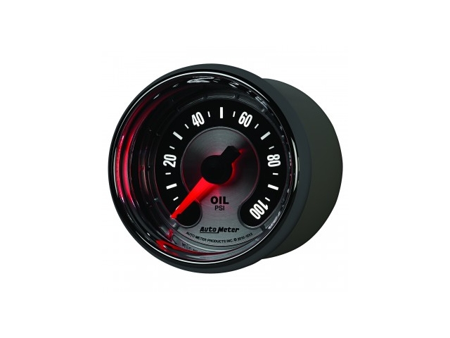 Auto Meter AMERICAN MUSCLE Digital Stepper Motor Gauge, 2-1/16", Oil Pressure (0-100 PSI)