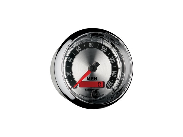 Auto Meter AMERICAN MUSCLE Air-Core Gauge, 3-3/8", Electric Speedometer (0-160 MPH)