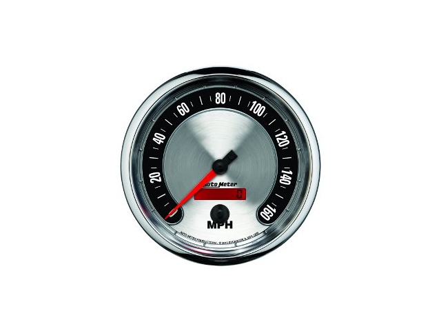 Auto Meter AMERICAN MUSCLE Air-Core Gauge, 5", Electric Speedometer (0-160 MPH)