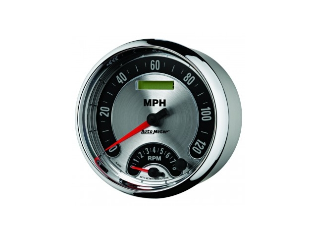 Auto Meter AMERICAN MUSCLE Air-Core Gauge, 5", Electric Tachometer/Speedometer (8000 RPM/120 MPH)