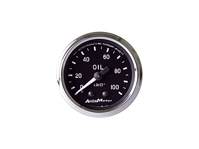 Auto Meter COBRA Mechanical Gauge, 2-1/16", Oil Pressure (0-100 PSI)