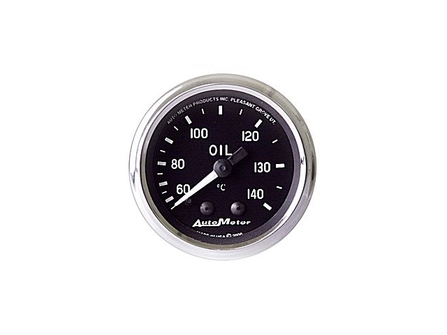 Auto Meter COBRA Mechanical Gauge, 2-1/16", Oil Temperature (60-140 C) - Click Image to Close