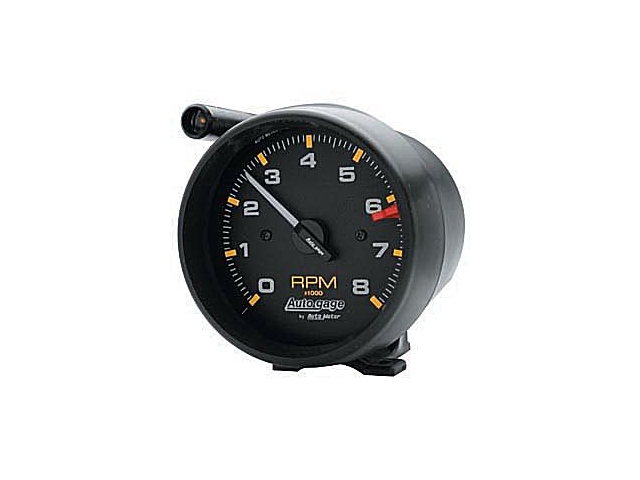 Auto Meter Auto gage Air-Core Gauge, 3-3/4", Pedestal Mount Tachometer w/ Shift-Light (0-8000 RPM)