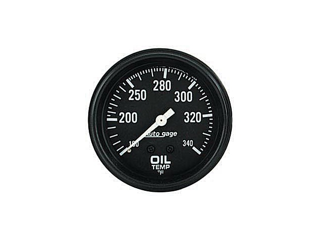 Auto Meter Auto gage Mechanical Gauge, 2-5/8", Oil Temperature (100-340 F)