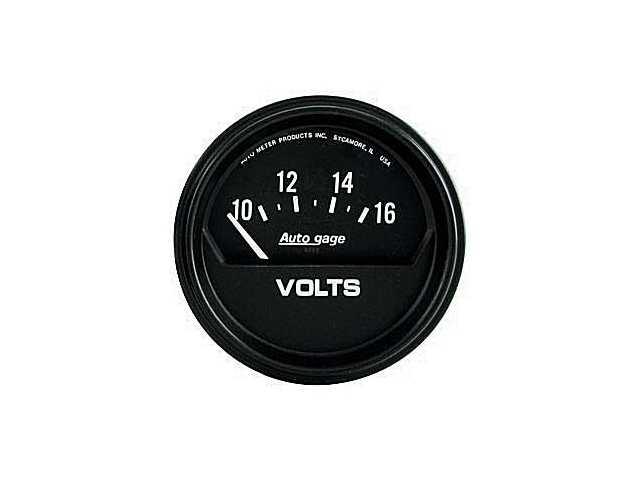 Auto Meter Auto gage Air-Core Gauge, 2-5/8", Voltmeter (10-16 Volts)