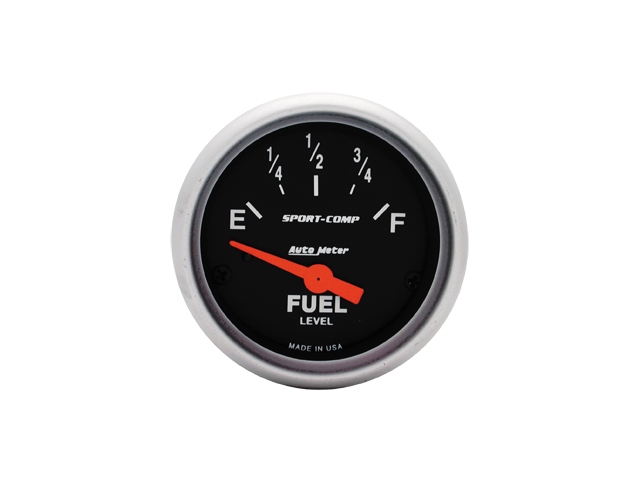 Auto Meter Sport-Comp Air-Core Gauge, 2-1/16", Fuel Level (0Ωs Empty/30Ωs Full) - Click Image to Close