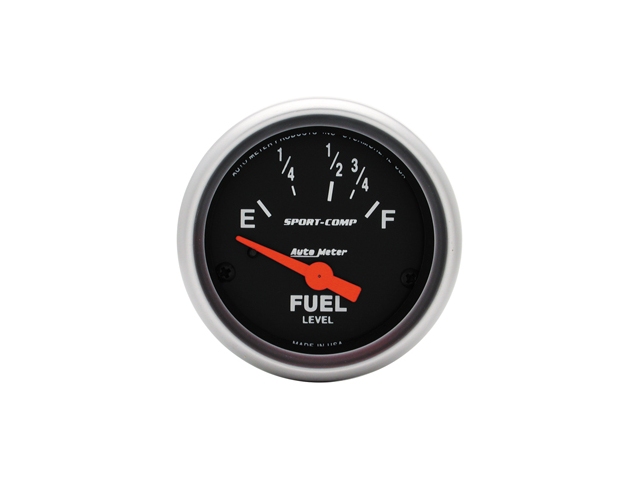 Auto Meter Sport-Comp Air-Core Gauge, 2-1/16", Fuel Level (16Ωs Empty/158Ωs Full) - Click Image to Close