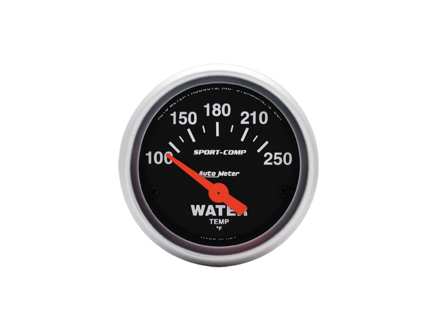 Auto Meter Sport-Comp Air-Core Gauge, 2-1/16", Water Temperature (100-250 deg. F)