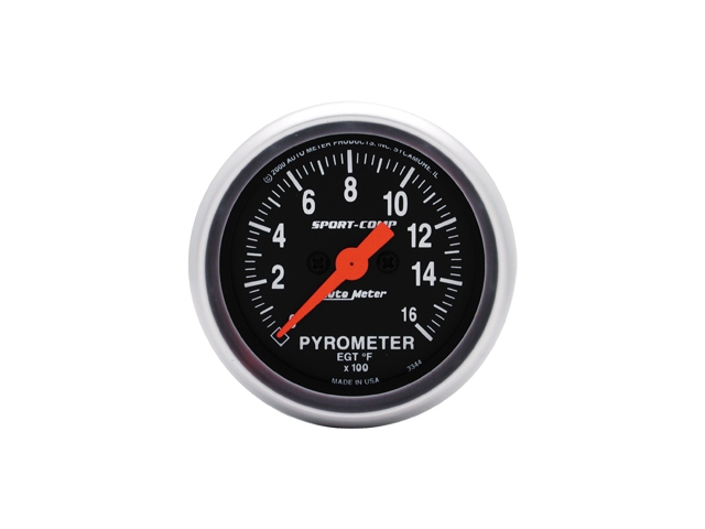 Auto Meter Sport-Comp Digital Stepper Motor Gauge, 2-1/16", Pyrometer (0-1600 deg. F) - Click Image to Close