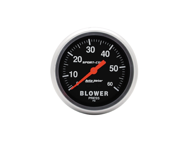 Auto Meter Sport-Comp Mechanical, 2-5/8", Blower Pressure (0-60 PSI)