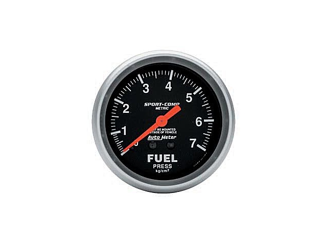 Auto Meter Sport-Comp Mechanical, 2-5/8", Fuel Pressure Metric (0-7 Kg/Cm2)