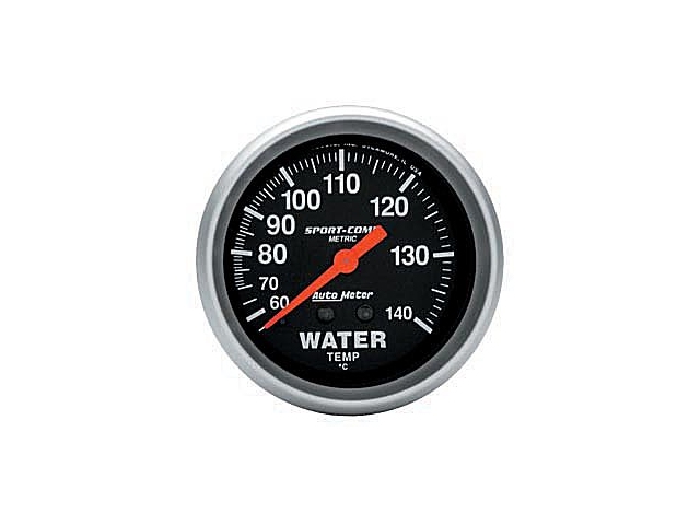Auto Meter Sport-Comp Mechanical, 2-5/8", Water Temperature Metric (60-140 deg. C)