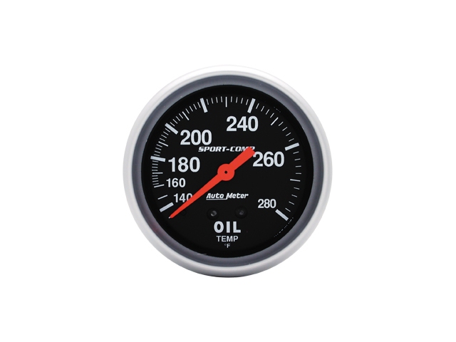 Auto Meter Sport-Comp Mechanical, 2-5/8", Oil Temperature (140-280 deg. F) - Click Image to Close