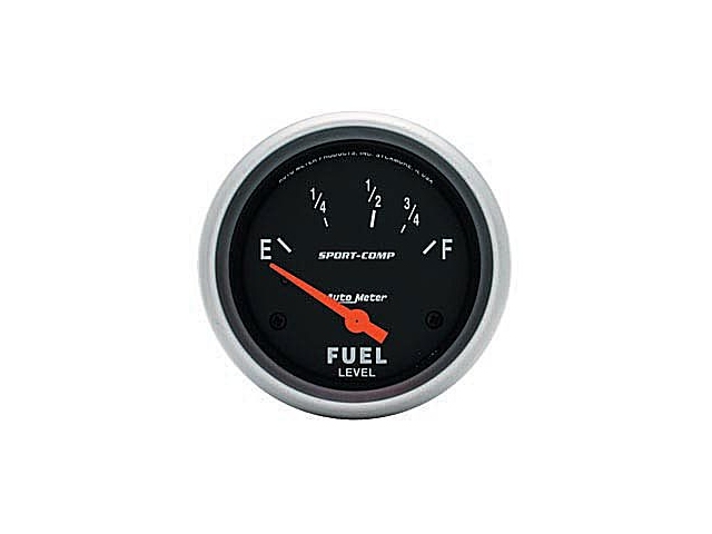 Auto Meter Sport-Comp Air-Core Gauge, 2-5/8", Fuel Level (240Ωs Empty/33Ωs Full)