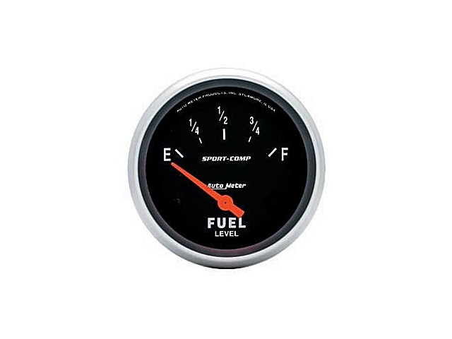 Auto Meter Sport-Comp Air-Core Gauge, 2-5/8", Fuel Level (0Ωs Empty/30Ωs Full)