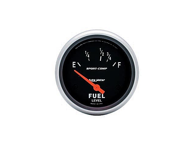 Auto Meter Sport-Comp Air-Core Gauge, 2-5/8", Fuel Level (16Ωs Empty/158Ωs Full)