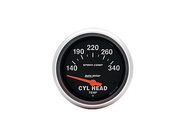 Auto Meter Sport-Comp Air-Core Gauge, 2-5/8", Cylinder Head Temperature (140-340 deg. F)